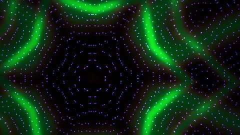 Glowing green microscopic scientific pattern. Stock Footage 334879290