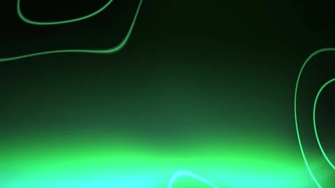 Glowing green neon light design elements. Stock Footage 334338366