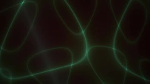 Glowing green neon light patterns. Stock Footage 340022617