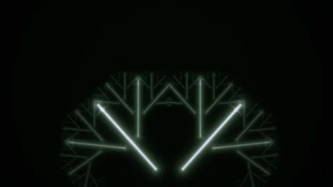 Glowing green neon light technology background. Stock Footage 334673354