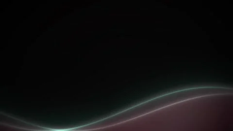 Glowing green neon light trails on dark background. Stock Footage 337510258