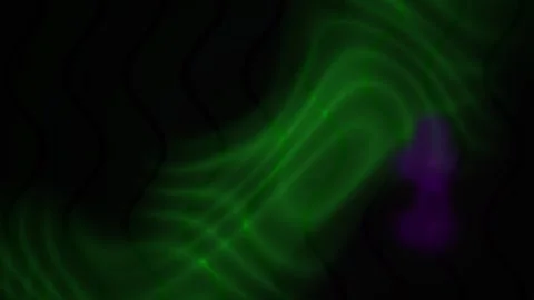 Glowing green neon wave patterns technology. Stock Footage 336697609
