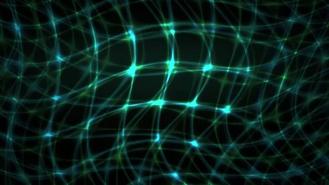 Glowing green network connections pattern. Stock Footage 334880086