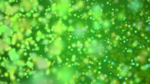 Glowing green particles background Video stock 10756551