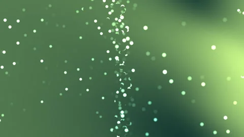 Glowing Green Particles Floating in Soft Abstract Background Видео 333984446