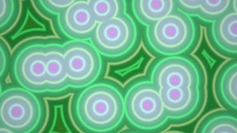 Glowing Green Purple Geometric Pattern Seamless Loop Stock Footage 340550314