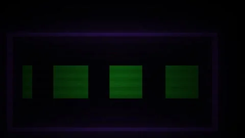 Glowing Green Rectangles on Black Background. Vidéo 335110369