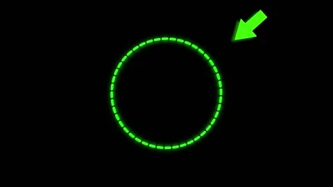 Glowing Green Refresh Arrow and Loading Circle Interface Stock Footage 341366150