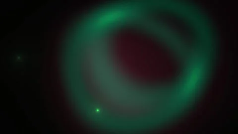 Glowing green ring on black background. Stock Footage 335358618