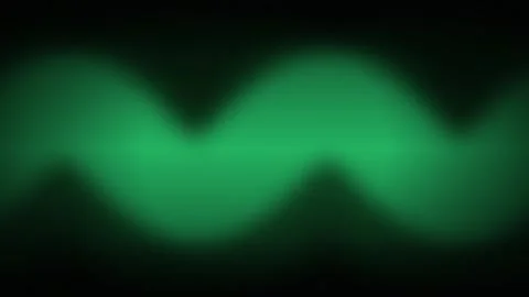 A glowing green sine wave flows in a seamless loop Stock Footage 341486640