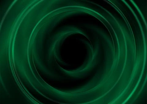 Glowing green smooth blurred circles abstract tech geometric background 스톡 일러스트