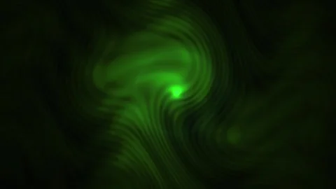Glowing green spiral light in dark background. Stock Footage 335957831