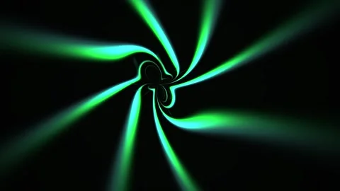 Glowing green spiral light effect. Stock Footage 340023587