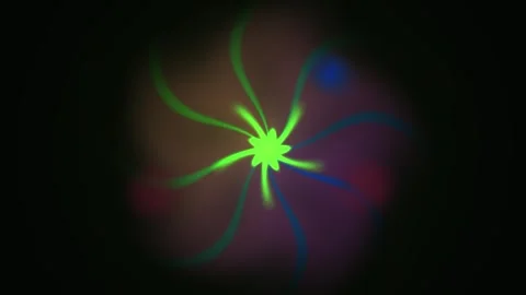 Glowing green star shape light effect. Stock Footage 340023645
