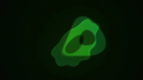 Glowing green star shape object rotating. Stock Footage 334687882