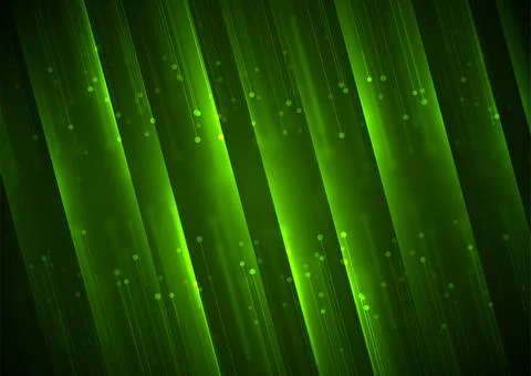 Glowing green tech connection lines abstract futuristic background イラスト素材