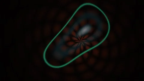 Glowing green triangular shaped object. Stock Footage 335358848