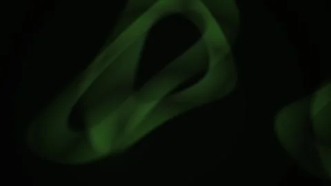 Glowing green triangular shapes in darkness. Stock Footage 334688525