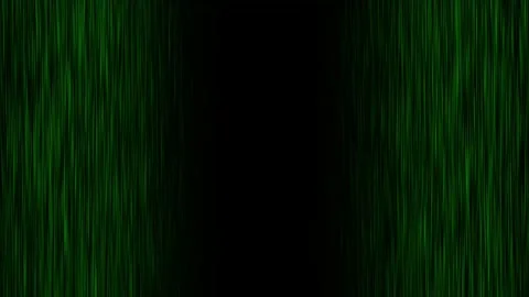 Glowing Green Vertical Light Lines Rising Curtain Frame 4K Loop Video stock 338277739