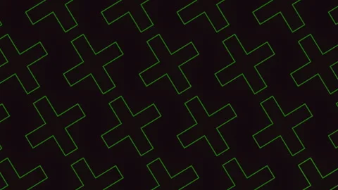 Glowing green x pattern in black background Stock Footage 311751943