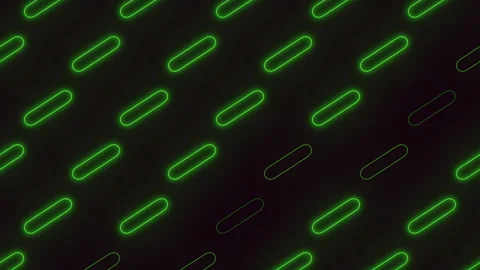 Glowing green zigzag line pattern on black and white background Stock Footage 315109632