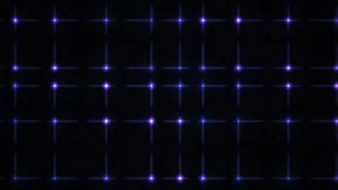 Glowing Grid of Blue Lights in Abstract Motion for Technology Backgrounds Stock Footage 343703555