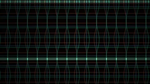 Glowing grid lines on black background. Stock Footage 334526886