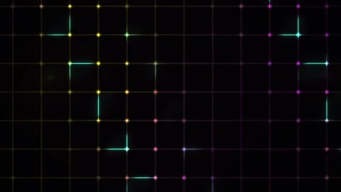 Glowing Grid Network Connections Technology. Stock Footage 335110608