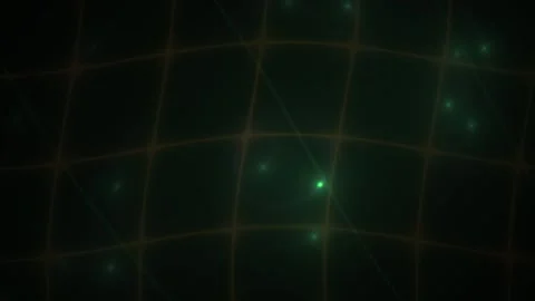 Glowing grid pattern on black background. Stock Footage 340023867