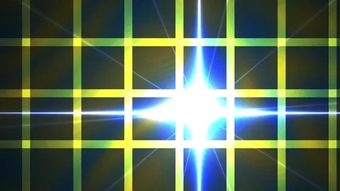 Glowing Grid Pattern with Bright Light Effect. Stock Footage 336235391