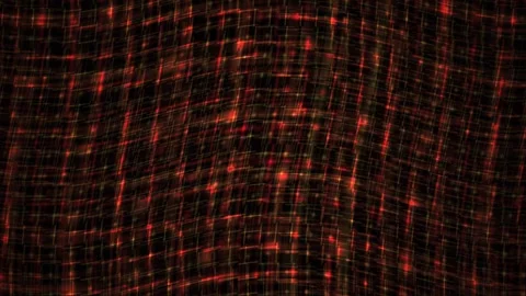 Glowing grid pattern on fabric texture. Stock Footage 340024095