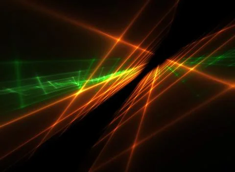 Glowing grid in perspective Stock Illustration