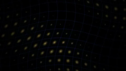 Glowing Grid Wave Motion Abstract Technology Background Stock Footage 343703991