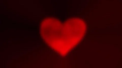 Glowing Heart Animation with Light Rays Valentines Background Vidéo 327395458