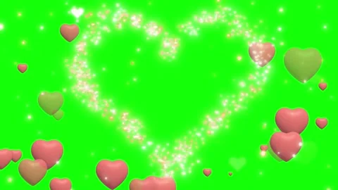 Glowing heart particle animation Stock-Footage 341377088