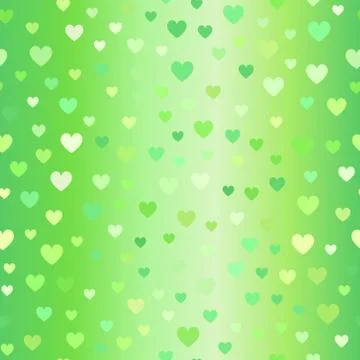 Glowing heart pattern. Seamless vector Stock Illustration