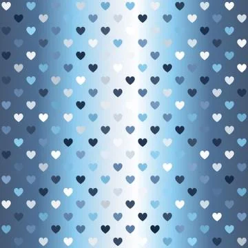 Glowing heart pattern. Seamless vector Illustrazione stock