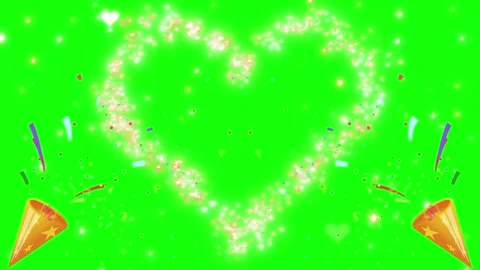 Glowing heart shape with confetti. Particle animation for romantic celebration Video stock 340118716