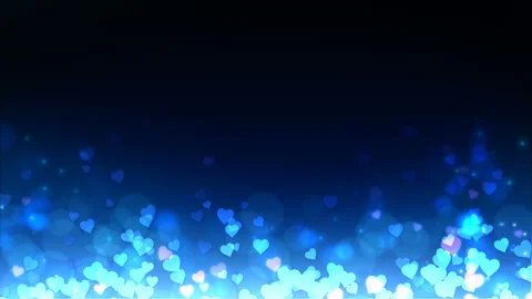 Glowing hearts appear on the shining background. Valentines Day holiday abstract Video stock 101065229