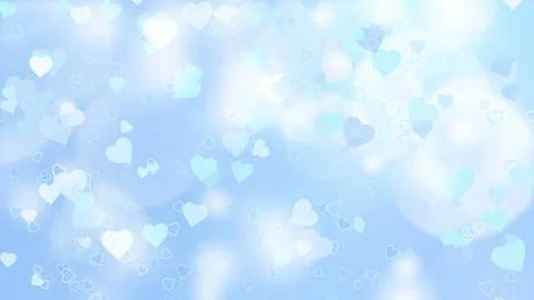 Glowing hearts appear on the shining background. Valentines Day holiday abstract Video stock 101162104