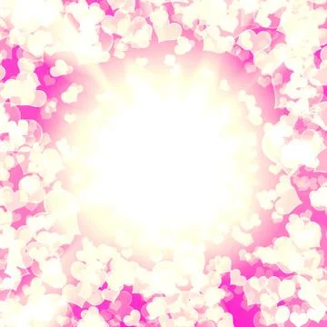 Glowing hearts Stock Photos