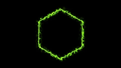 Glowing hexagon abstract motion background Stock Footage 328385487