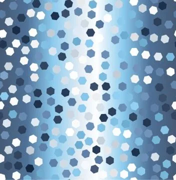 Glowing hexagon pattern. Seamless vector gradient background Stock Illustration