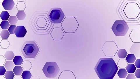 Glowing hexagon technology background animation, Dark blue abstract technol.. Stock Footage 346759084