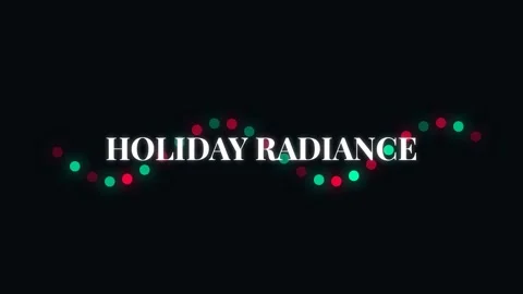 Glowing Holiday Radiance Title Sequence - Festive Celebration Intro Opener Stockbeeldmateriaal 337501659