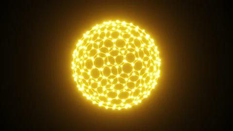 Glowing honeycomb texture in neon light on a black background. 스톡 동영상 229076580