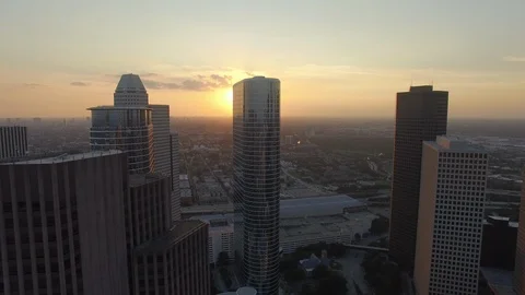 A glowing horizon from the cities view. Stock Footage 90793892
