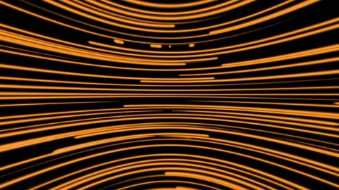 Glowing horizontal lines abstract background loop orange Stock Footage 200982440
