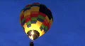 Glowing Hot Air Balloons At Dawn HD Footage