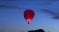 Glowing Hot Air Balloons At Dawn HD Footage